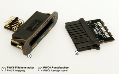 PWC6 PowerWingConnector für 6 Servos mit Rumpfbuchse